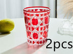 Creative Light Luxury Color Checkered Whisky Cup - Grand Goldman
