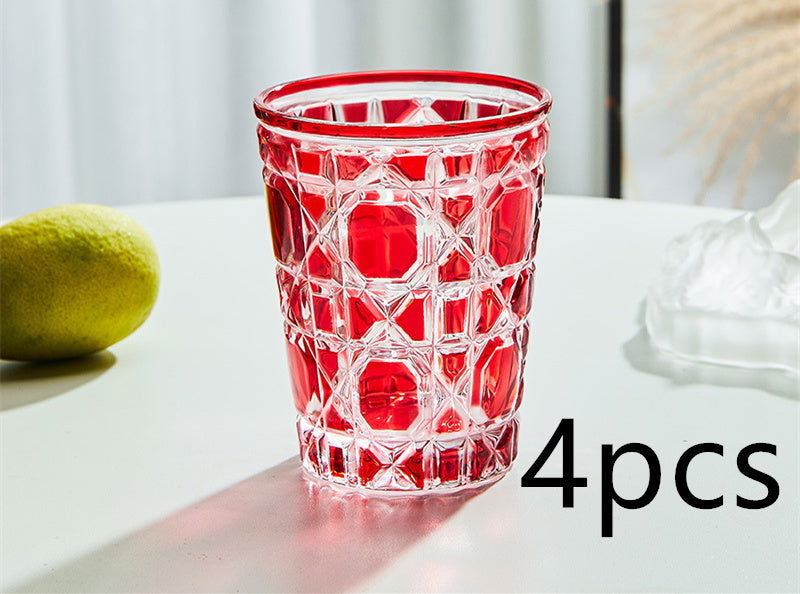 Creative Light Luxury Color Checkered Whisky Cup - Grand Goldman