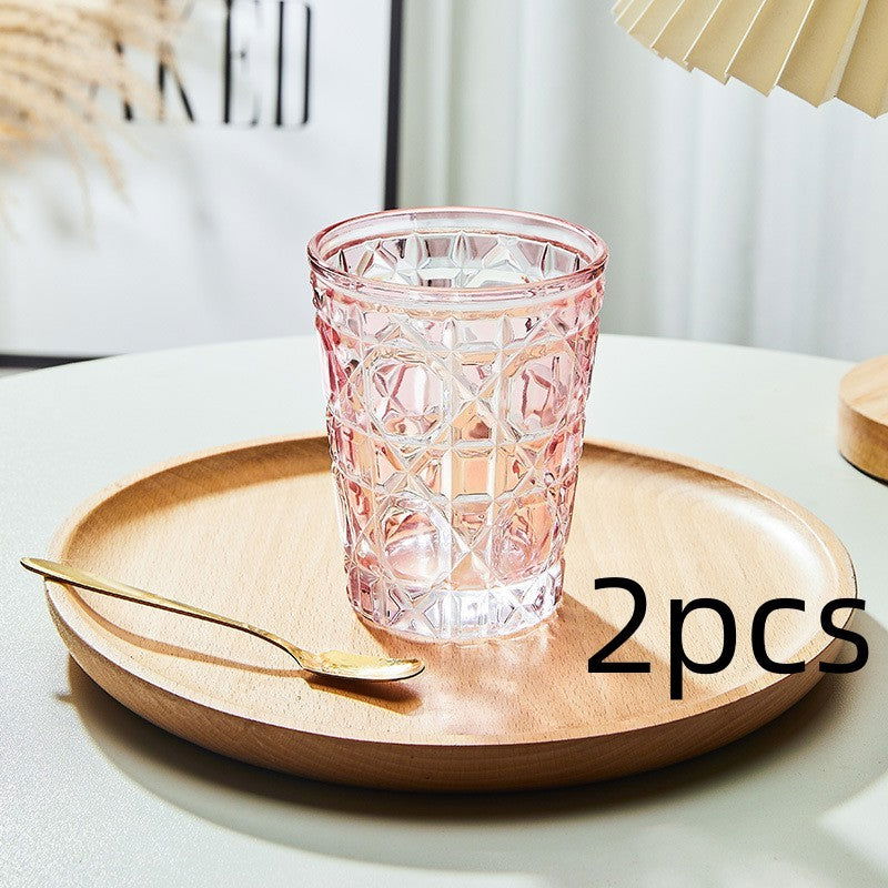 Creative Light Luxury Color Checkered Whisky Cup - Grand Goldman