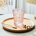 Creative Light Luxury Color Checkered Whisky Cup - Grand Goldman