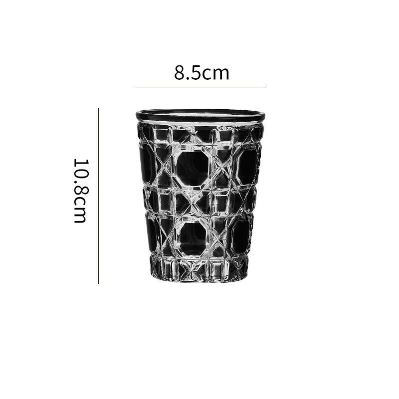 Creative Light Luxury Color Checkered Whisky Cup - Grand Goldman