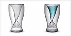 Creative Mermaid Glass Cup Double Wine Glass for Whiskey Brandy Vodka Cocktail Beer Wine Juice - Grand Goldman