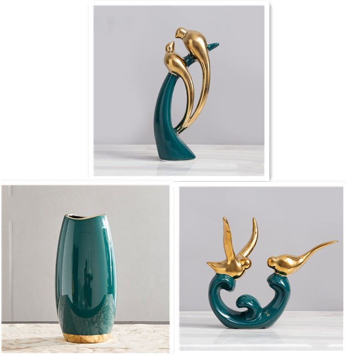 Creative Modern Minimalist Ceramic Flower Vase - Grand Goldman