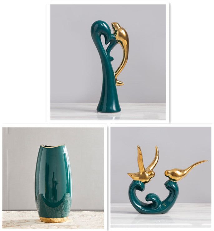 Creative Modern Minimalist Ceramic Flower Vase - Grand Goldman