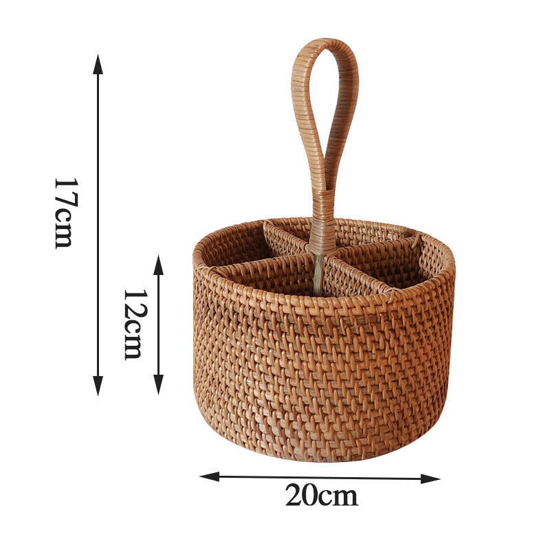 Creative Multifunctional Storage Box With Rattan Handmade Storage Basket - Grand Goldman