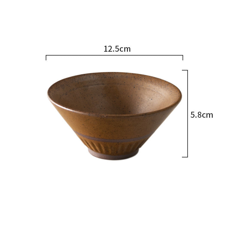 Creative Retro Handmade Ceramic Japanese Bowl Simple Tableware - Grand Goldman