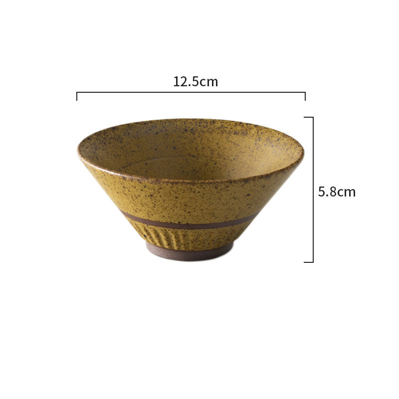 Creative Retro Handmade Ceramic Japanese Bowl Simple Tableware - Grand Goldman