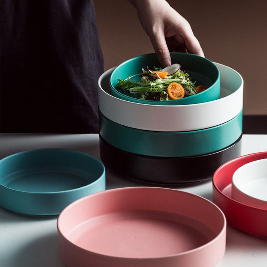 Creative Salad Ceramic Plate For Household Tableware - Grand Goldman