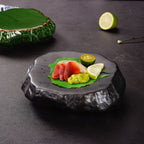 Creative Stone Pattern Ceramic Plate Cuisine Sashimi Plate - Grand Goldman