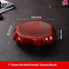 Creative Stone Pattern Ceramic Plate Cuisine Sashimi Plate - Grand Goldman