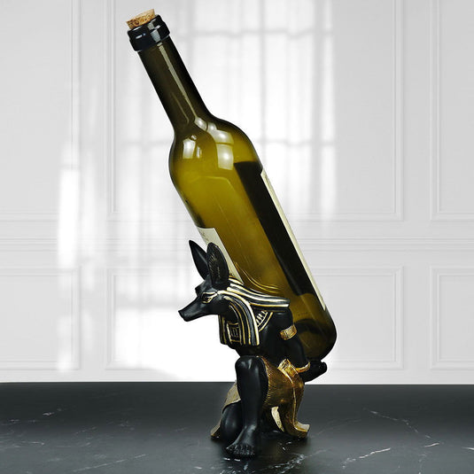 Creative Wine Rack Decoration Anubis Dog God Wine Rack - Grand Goldman