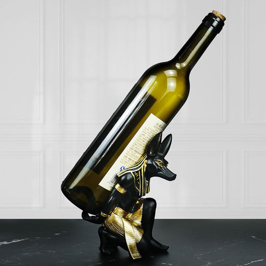 Creative Wine Rack Decoration Anubis Dog God Wine Rack - Grand Goldman