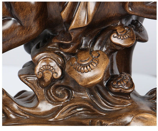 Creative Wood Carving Office Desk Decoration Furnishings - Grand Goldman