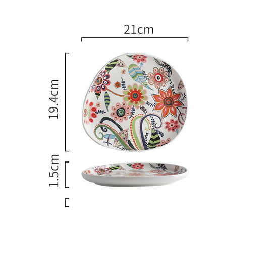 Creative single painted ceramic bowl - Grand Goldman