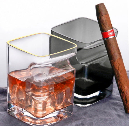 Creative whisky cigar glass - Grand Goldman