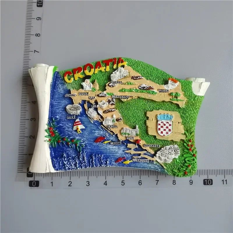 Croatia Magnetic Fridge Magnets City Split Rabac PULA Tourist Souvenir Travel Gitts Home Decoration Sticker Craft Collection - Grand Goldman