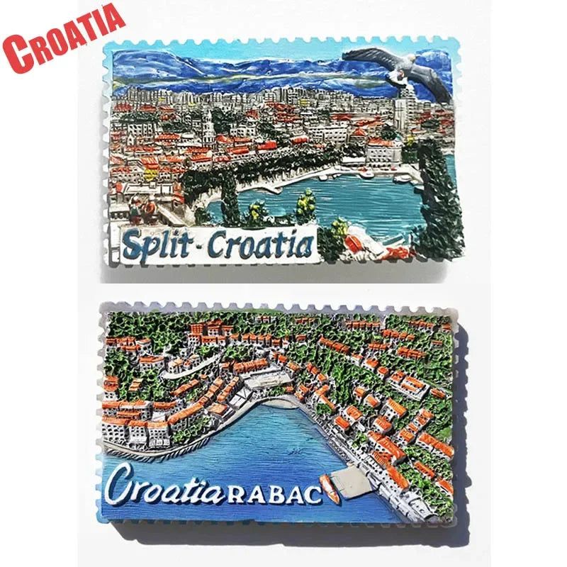 Croatia Magnetic Fridge Magnets City Split Rabac PULA Tourist Souvenir Travel Gitts Home Decoration Sticker Craft Collection - Grand Goldman