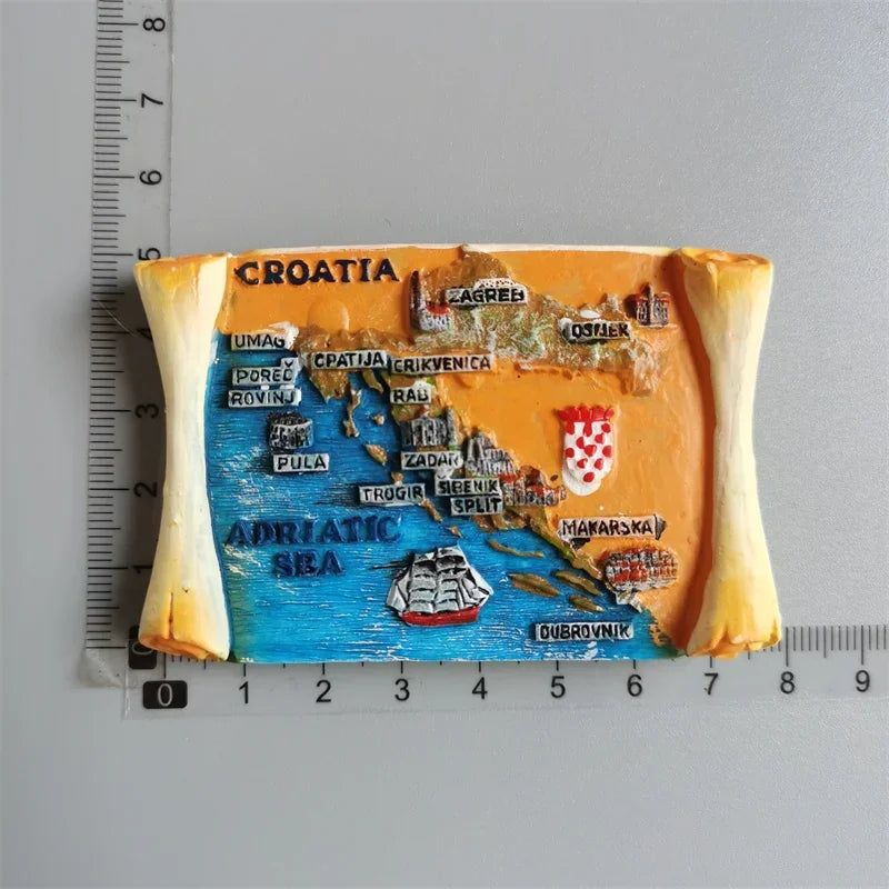 Croatia Magnetic Fridge Magnets City Split Rabac PULA Tourist Souvenir Travel Gitts Home Decoration Sticker Craft Collection - Grand Goldman