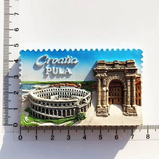 Croatia Magnetic Fridge Magnets City Split Rabac PULA Tourist Souvenir Travel Gitts Home Decoration Sticker Craft Collection - Grand Goldman