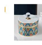 Crystal Ball Jewelry Box Ceramic Storage Jar Desktop Storage Organization Box Porcelain Decorative Tank Home Decoration - Grand Goldman