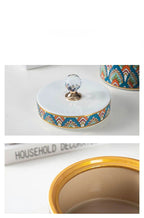 Crystal Ball Jewelry Box Ceramic Storage Jar Desktop Storage Organization Box Porcelain Decorative Tank Home Decoration - Grand Goldman