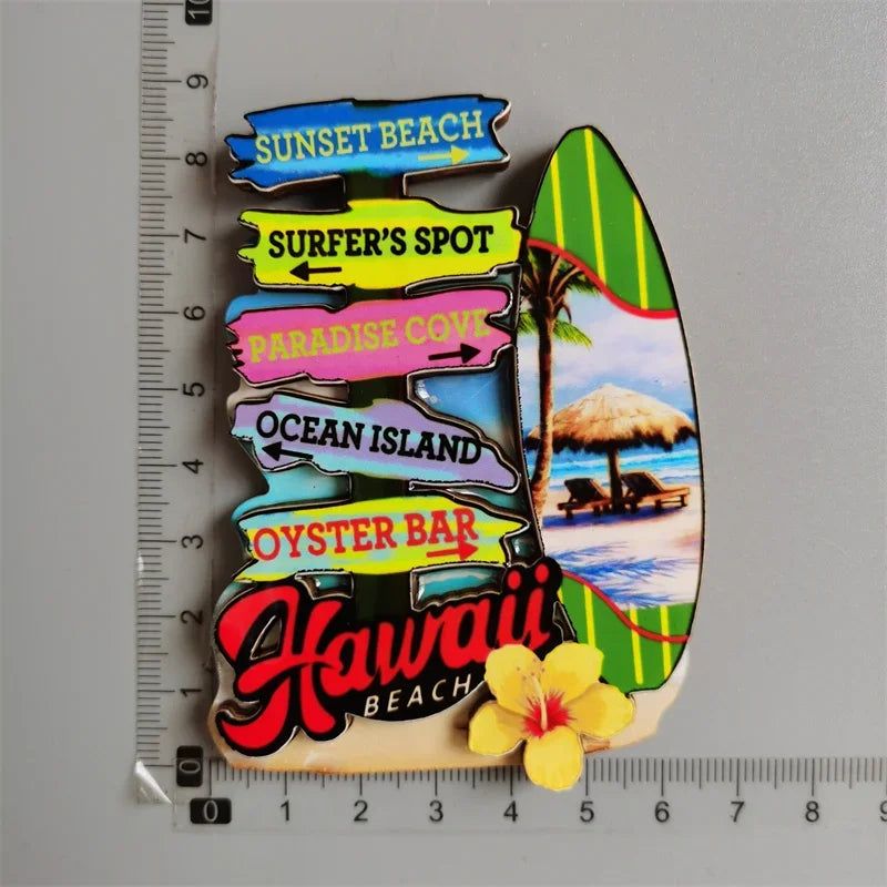 Cuba  SriLanka Mexico Turkey India Italy Netherlands Puerto Rico Malaysia Mauritius USA Philippines Magnetic Wood Fridge sticker - Grand Goldman