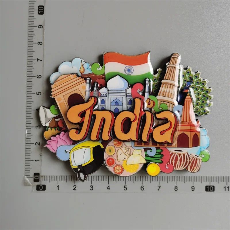 Cuba  SriLanka Mexico Turkey India Italy Netherlands Puerto Rico Malaysia Mauritius USA Philippines Magnetic Wood Fridge sticker - Grand Goldman