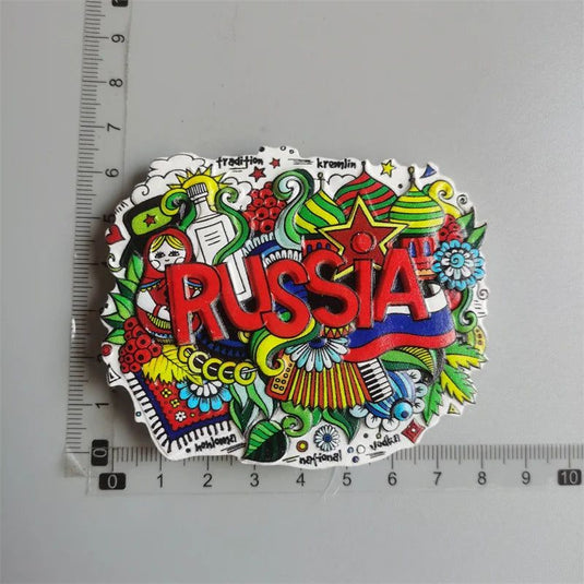 Cuba Thailand Russia Fridge Magnet USA Arab Bahrain Italy Turkey Sri Lanka Budapest London Belarus Refrigerator Magnetic Sticker - Grand Goldman