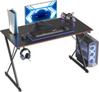 CubiCubi Gaming Desk 32 Inch PC Computer Desk, Home Office Desk Table Gamer Workstation, Simple Game Table, Black - Grand Goldman