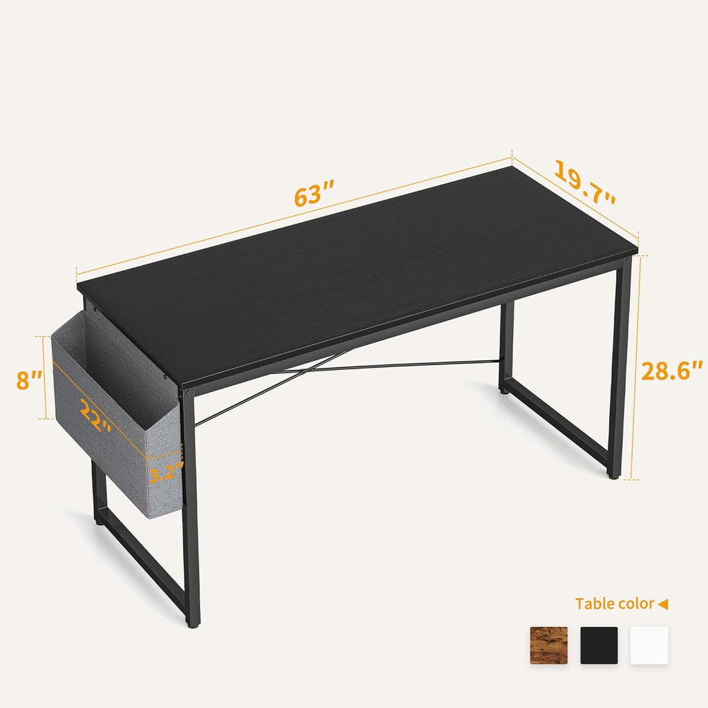 Cubiker Small Computer Desk, 32 inch Home Office Kids Desk for Bedroom and Small Spaces, Modern Simple Cheap Table for Studying, Writing, Working, Black - Grand Goldman