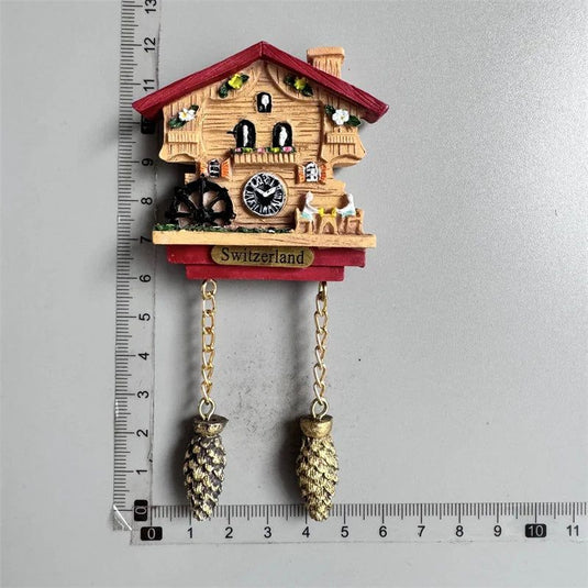 Cuckoo Clock Refrigerator Stickers Swiss Switzerland Alsace France Germany Austria Fridge Magnets tourist Souvenir - Grand Goldman