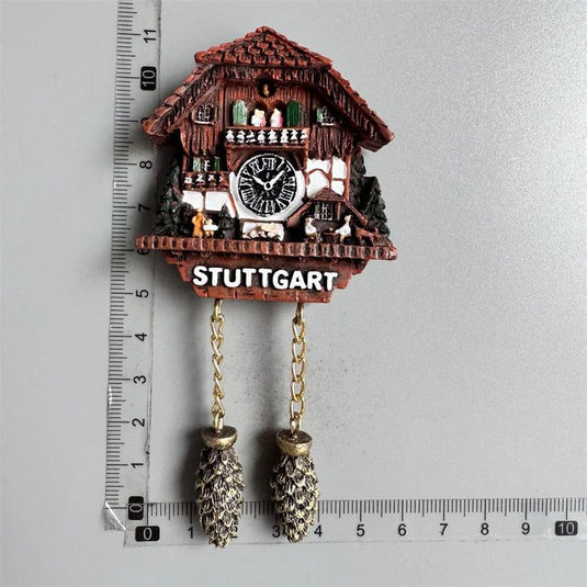 Cuckoo Clock Refrigerator Stickers Swiss Switzerland Alsace France Germany Austria Fridge Magnets tourist Souvenir - Grand Goldman