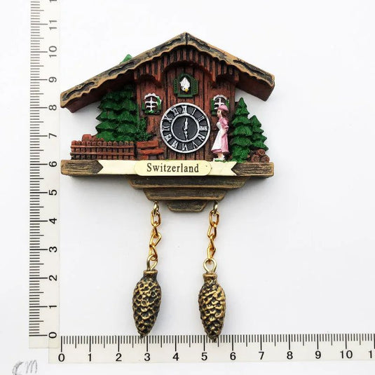 Cuckoo Clock Refrigerator Stickers Swiss Switzerland Alsace France Germany Austria Fridge Magnets tourist Souvenir - Grand Goldman