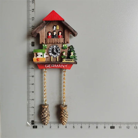 Cuckoo Clock Refrigerator Stickers Swiss Switzerland Alsace France Germany Austria Fridge Magnets tourist Souvenir - Grand Goldman