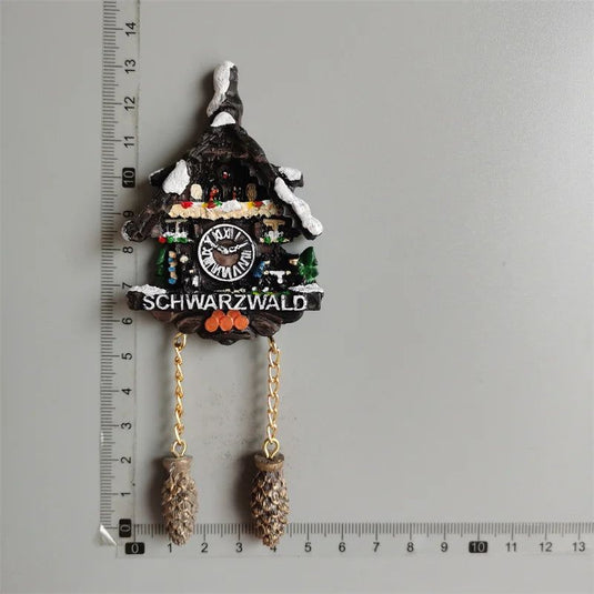 Cuckoo Clock Refrigerator Stickers Swiss Switzerland Alsace France Germany Austria Fridge Magnets tourist Souvenir - Grand Goldman