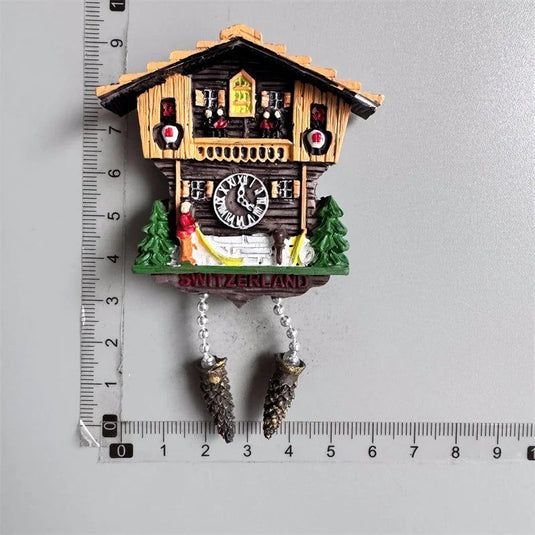 Cuckoo Clock Refrigerator Stickers Swiss Switzerland Alsace France Germany Austria Fridge Magnets tourist Souvenir - Grand Goldman