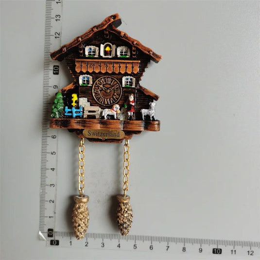 Cuckoo Clock Refrigerator Stickers Swiss Switzerland Alsace France Germany Austria Fridge Magnets tourist Souvenir - Grand Goldman