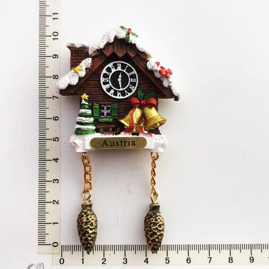 Cuckoo Clock Refrigerator Stickers Swiss Switzerland Alsace France Germany Austria Fridge Magnets tourist Souvenir - Grand Goldman