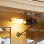 Curio Cabinet 71" Lighted Glass Display Cabinet, Display Curio Cabinet with Adjustable Glass Shelves Vintage, China Cabinet Light Bulb Included, Curio Storage Cabinet & 6 Shelves(Dark Oak) - Grand Goldman