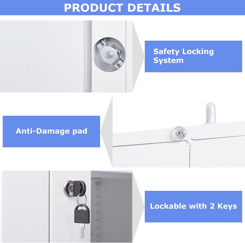 Curio Cabinet Glass Display Cabinet with Glass Door & 4 Adjustable Shelves, 71" Tall Metal Storage Cabinet,Freestanding Black Bookshelf Bookcase Liquor Cabinet for Home Living Room Pantry - Grand Goldman