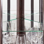 Curio Corner Cabinet, Lighted Glass Display Cabinet, Tempered Glass Door and Shelve, Wood Corner China Cabinet Inclued Bulb, Curio Cabinet Rack for Living Room (White, 16.5" L 16.5" W 70" H) - Grand Goldman