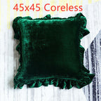 Cushion Lace Throw Pillow Solid Color Sofa Waist Pillow Bed Head Pillow Pillow Cover - Grand Goldman