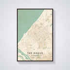 Custom World Map Canvas Painter House Decorative Poster - Grand Goldman