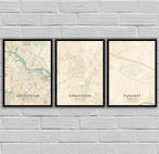 Custom World Map Canvas Painter House Decorative Poster - Grand Goldman