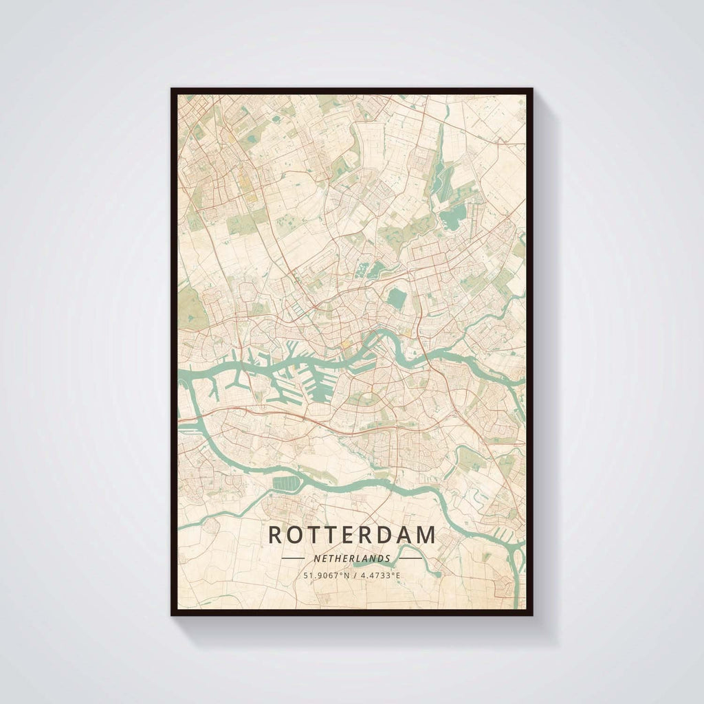 Custom World Map Canvas Painter House Decorative Poster - Grand Goldman