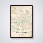 Custom World Map Canvas Painter House Decorative Poster - Grand Goldman