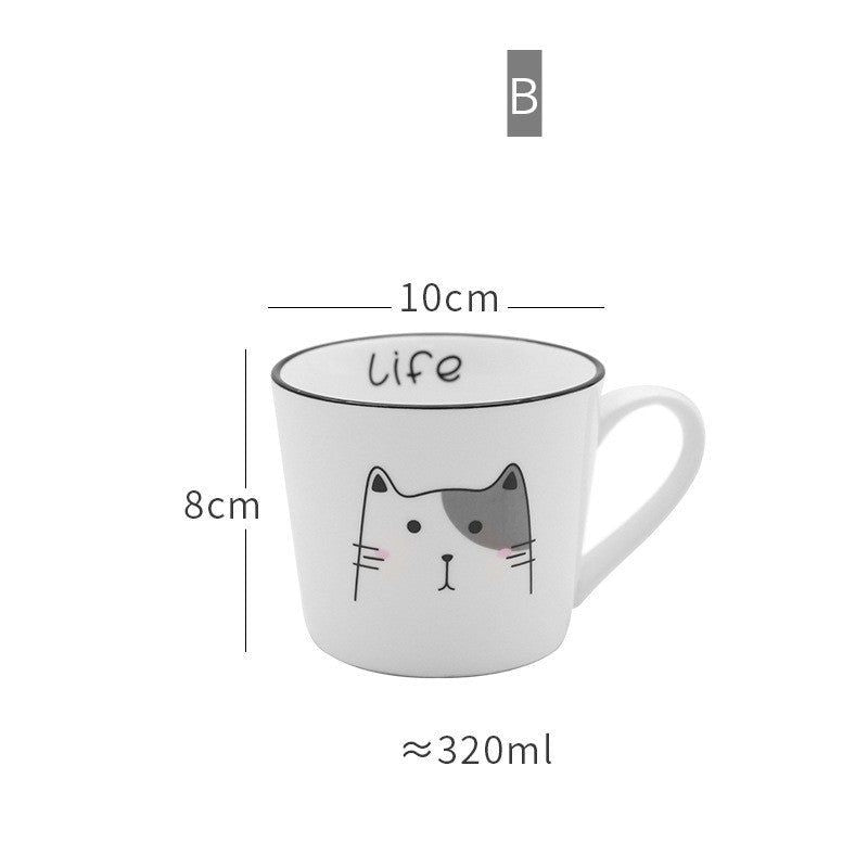 Cute Breakfast Rectangular Plate Tableware Ceramic Simple - Grand Goldman