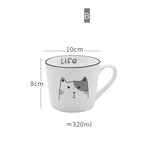 Cute Breakfast Rectangular Plate Tableware Ceramic Simple - Grand Goldman