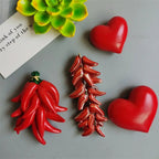 Cute Imitation Food Fridge Magnets Hot Dog Pizza Refrigerator Magnet Stickers Paste Egg Bread Chili Hamburger Kitchen Decorate - Grand Goldman