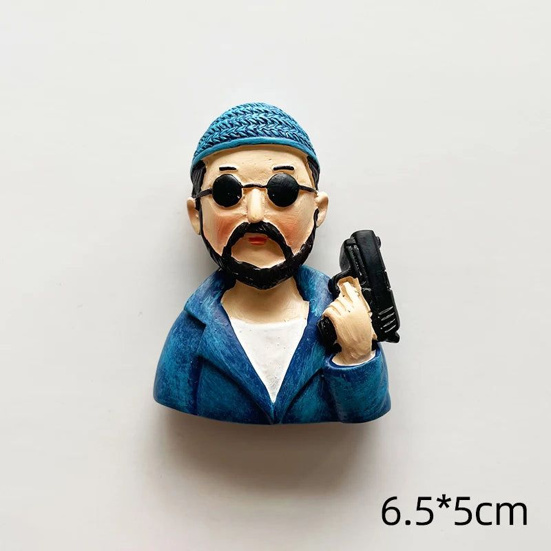 Cute Van Gogh Refrigerator Magnets Cartoon Magnetic Stickers Resin Souvenir Fridge Decoration Table Lamp Gift for Kids Birthday - Grand Goldman